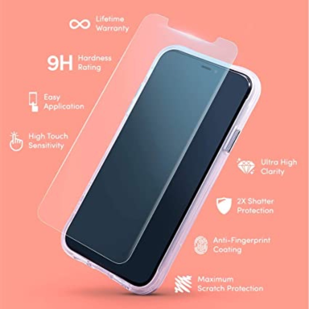 Case-Mate - Glass - Screen Protector for iPhone 13 Pro Max - Ultra High Clarity